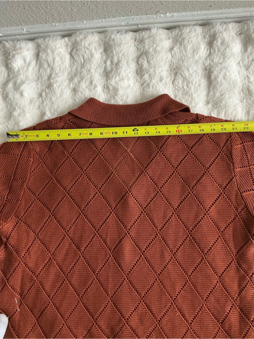 AND Men's Rust Open-Collar Short-Sleeve Button Shirt - Picture 7 of 9